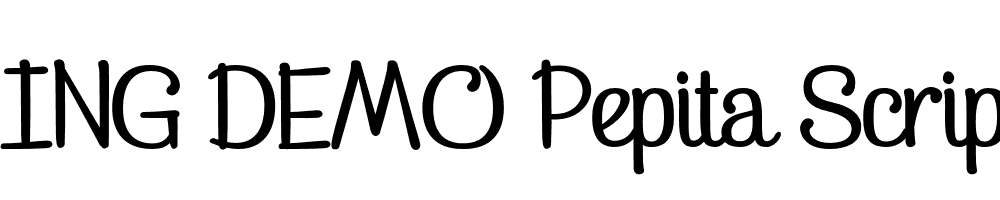  DEMO Pepita Script 3 Regular