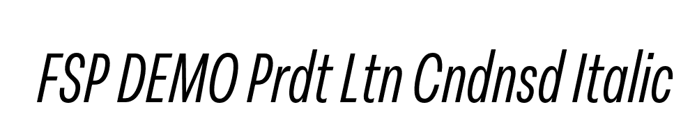 FSP DEMO Prdt Ltn Cndnsd Italic