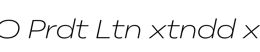 FSP DEMO Prdt Ltn xtndd xLght Italic