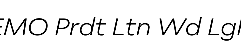 FSP DEMO Prdt Ltn Wd Lght Italic