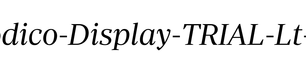 Periodico-Display-TRIAL-Lt-Italic