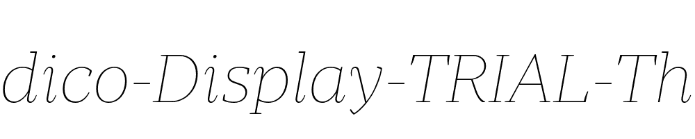 Periodico-Display-TRIAL-Th-Italic