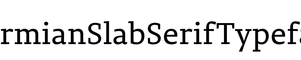 PermianSlabSerifTypeface