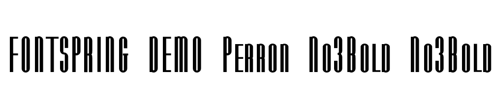  DEMO Perron No3Bold No3Bold