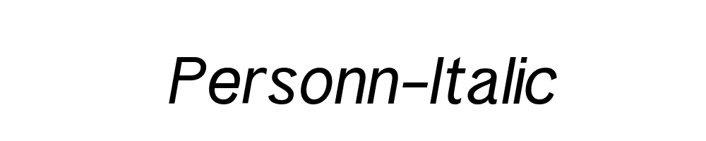 Personn-Italic