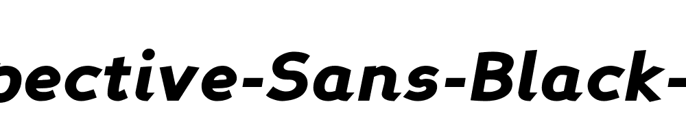 Perspective-Sans-Black-Italic