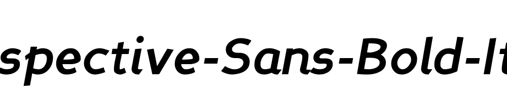 Perspective-Sans-Bold-Italic