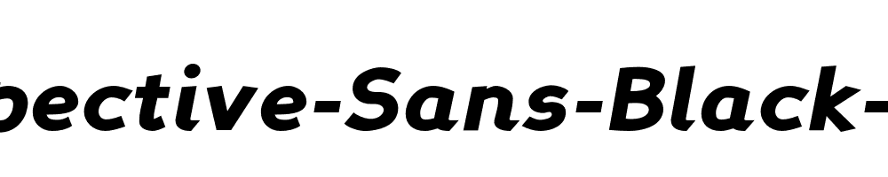 Perspective-Sans-Black-Italic