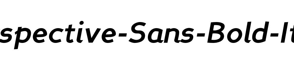 Perspective-Sans-Bold-Italic