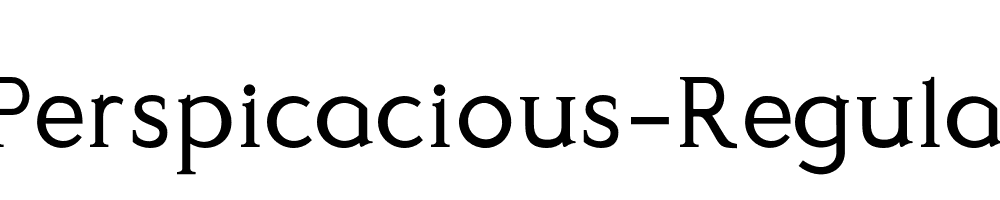 Perspicacious-Regular