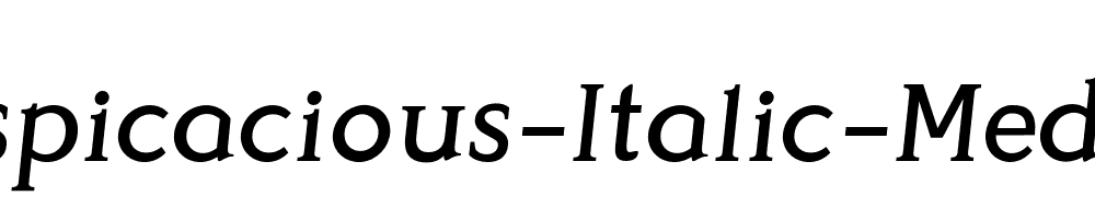 Perspicacious-Italic-Medium