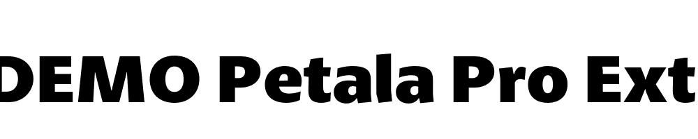  DEMO Petala Pro ExtraBold Regular