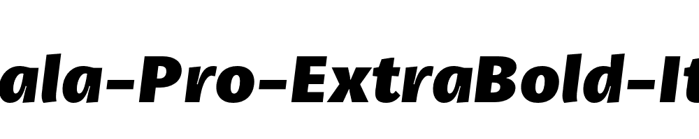 Petala-Pro-ExtraBold-Italic