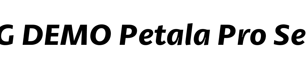  DEMO Petala Pro SemiBold Italic