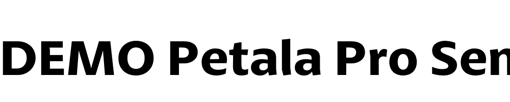  DEMO Petala Pro SemiBold Regular