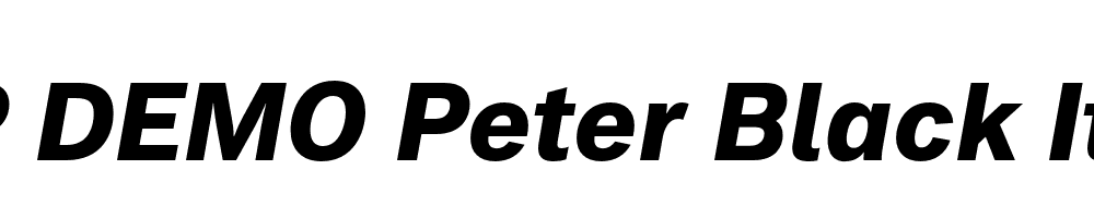 FSP DEMO Peter Black Italic