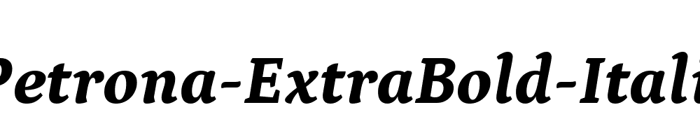 Petrona-ExtraBold-Italic