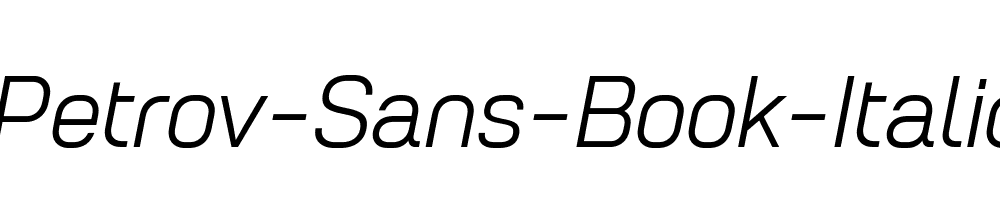 Petrov-Sans-Book-Italic