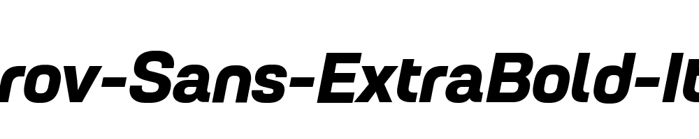 Petrov-Sans-ExtraBold-Italic