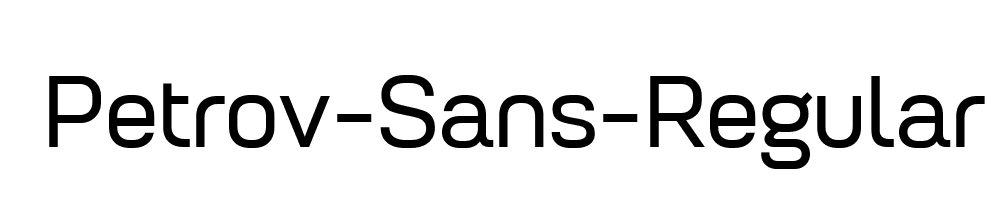 Petrov-Sans-Regular