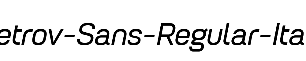 Petrov-Sans-Regular-Italic