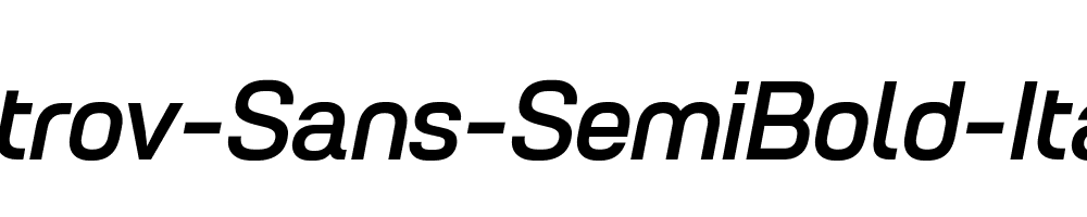 Petrov-Sans-SemiBold-Italic