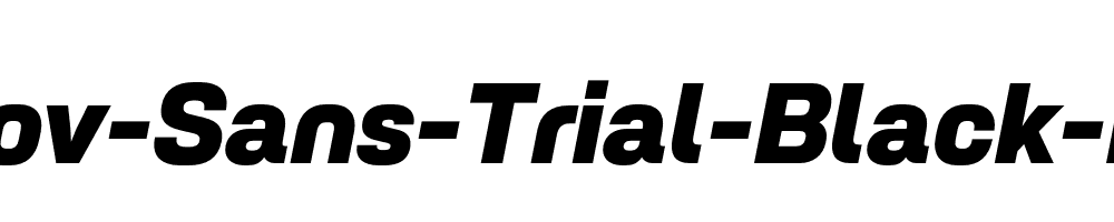 Petrov-Sans-Trial-Black-Italic