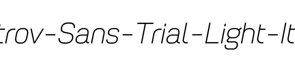 Petrov-Sans-Trial-Light-Italic