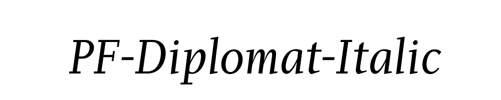 PF-Diplomat-Italic