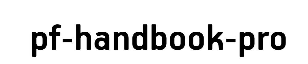 Pf Handbook Pro