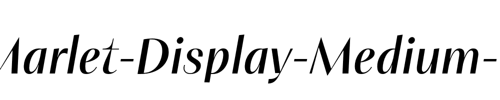 PF-Marlet-Display-Medium-Italic