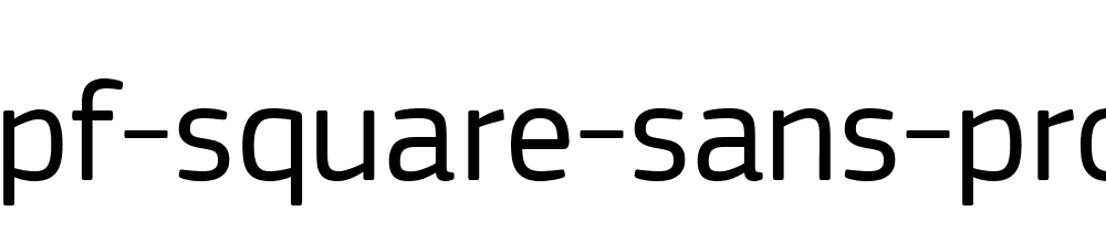 Pf Square Sans Pro