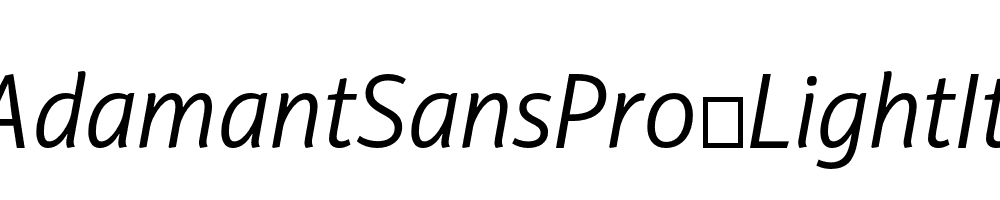 PFAdamantSansPro-LightItalic