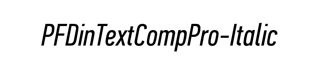 PFDinTextCompPro-Italic