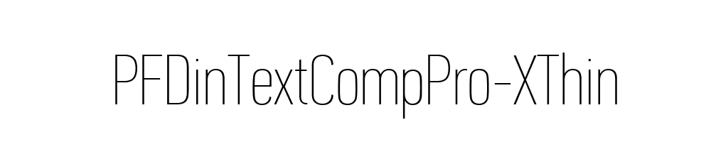 PFDinTextCompPro-XThin