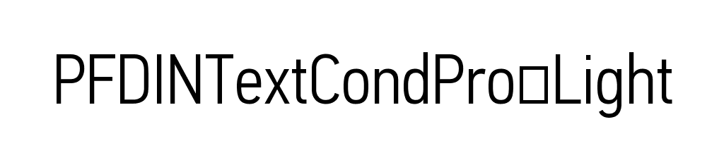 PFDINTextCondPro-Light