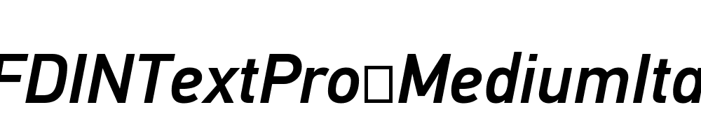 PFDINTextPro-MediumItalic