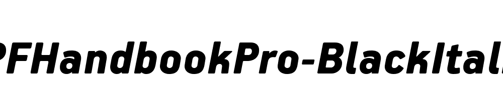 PFHandbookPro-BlackItalic