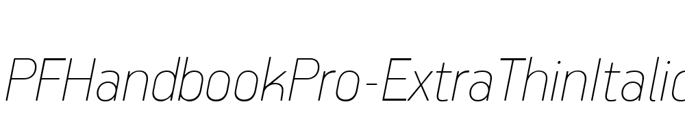 PFHandbookPro-ExtraThinItalic