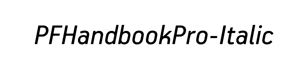 PFHandbookPro-Italic