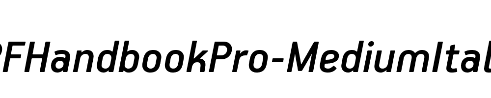 PFHandbookPro-MediumItalic