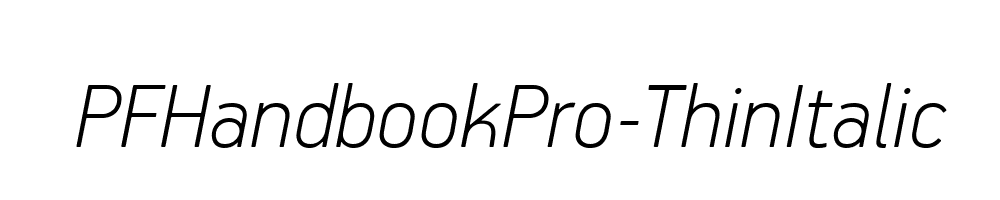 PFHandbookPro-ThinItalic