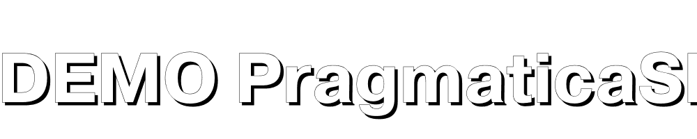  DEMO PragmaticaShadow Regular