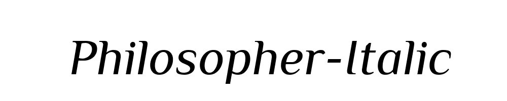 Philosopher-Italic