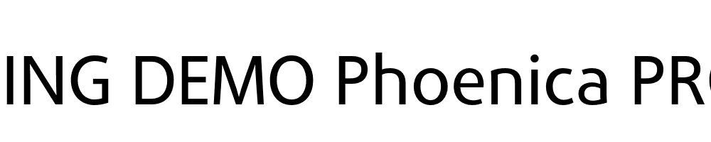  DEMO Phoenica PRO Regular