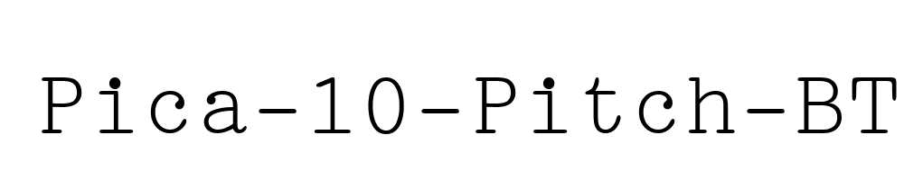 Pica-10-Pitch-BT