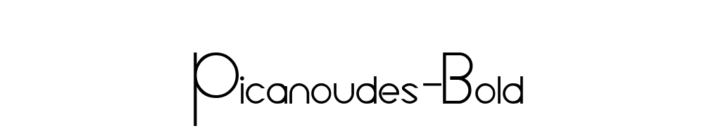 Picanoudes-Bold