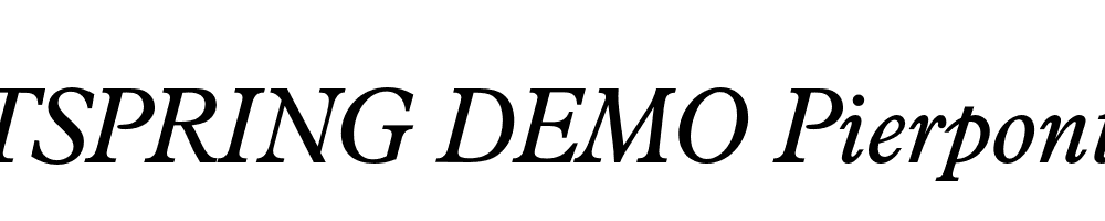  DEMO Pierpont Italic