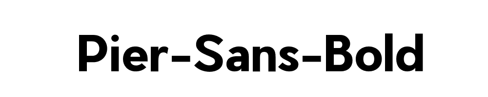 Pier-Sans-Bold