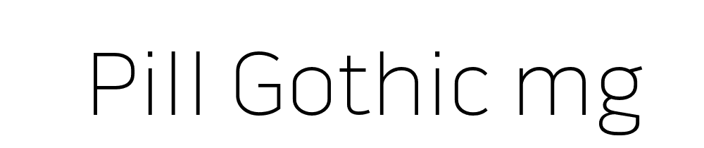 Pill Gothic Mg